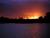 Crépuscule sur le lac du barrage de la Bultière